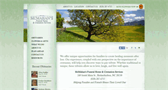 Desktop Screenshot of mcmahansfuneralhome.com